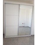 ארון הזזה גל עם דלת מראה במחיר מיוחד