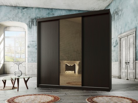 ארון הזזה אוניקס לוצ'י